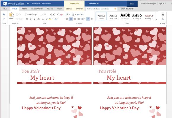 creating a greeting card with word for mac