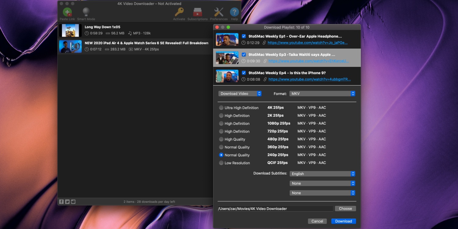 video downloader for mac os x 10.12